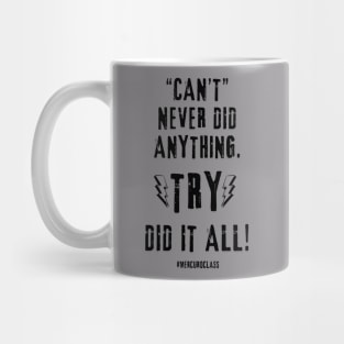 TRY did it all! V2 Black Font Mug